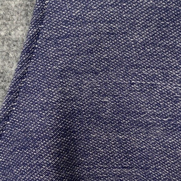 Drew Crop Tank Top Women XS Fringed Hem Heather Blue - Picture 6 of 9